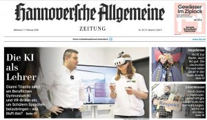 HAZ-Beitrag – Digitalisierung: VR-Einsatz in der Schule